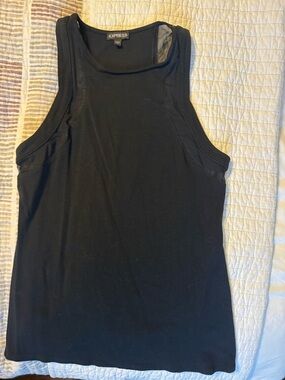 Express Black Scoop Neck Tank Top